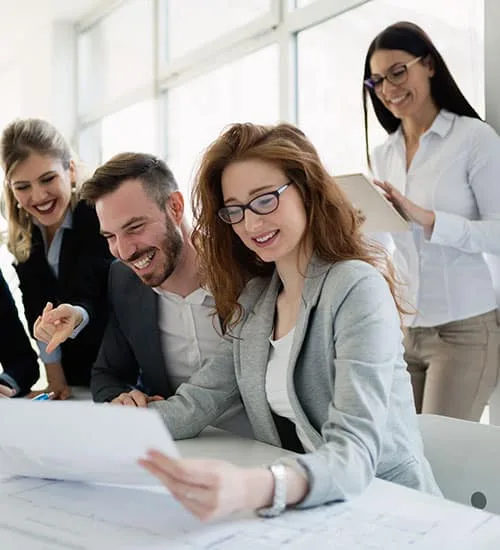 Networking at a financial services event