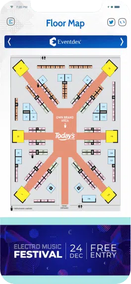 Eventdex event floor plan
