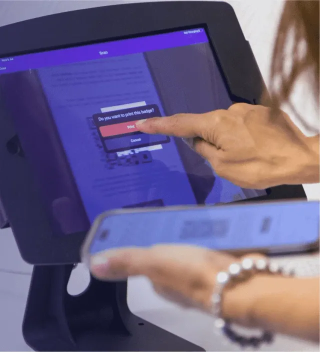 The Eventdex check-in app