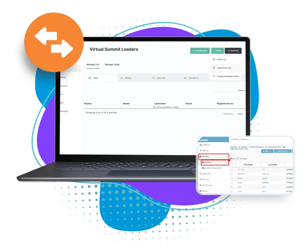 Easy Attendee List Imports & Exports