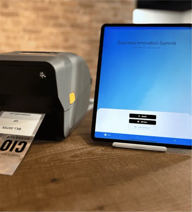 Onsite check-in and badge printing