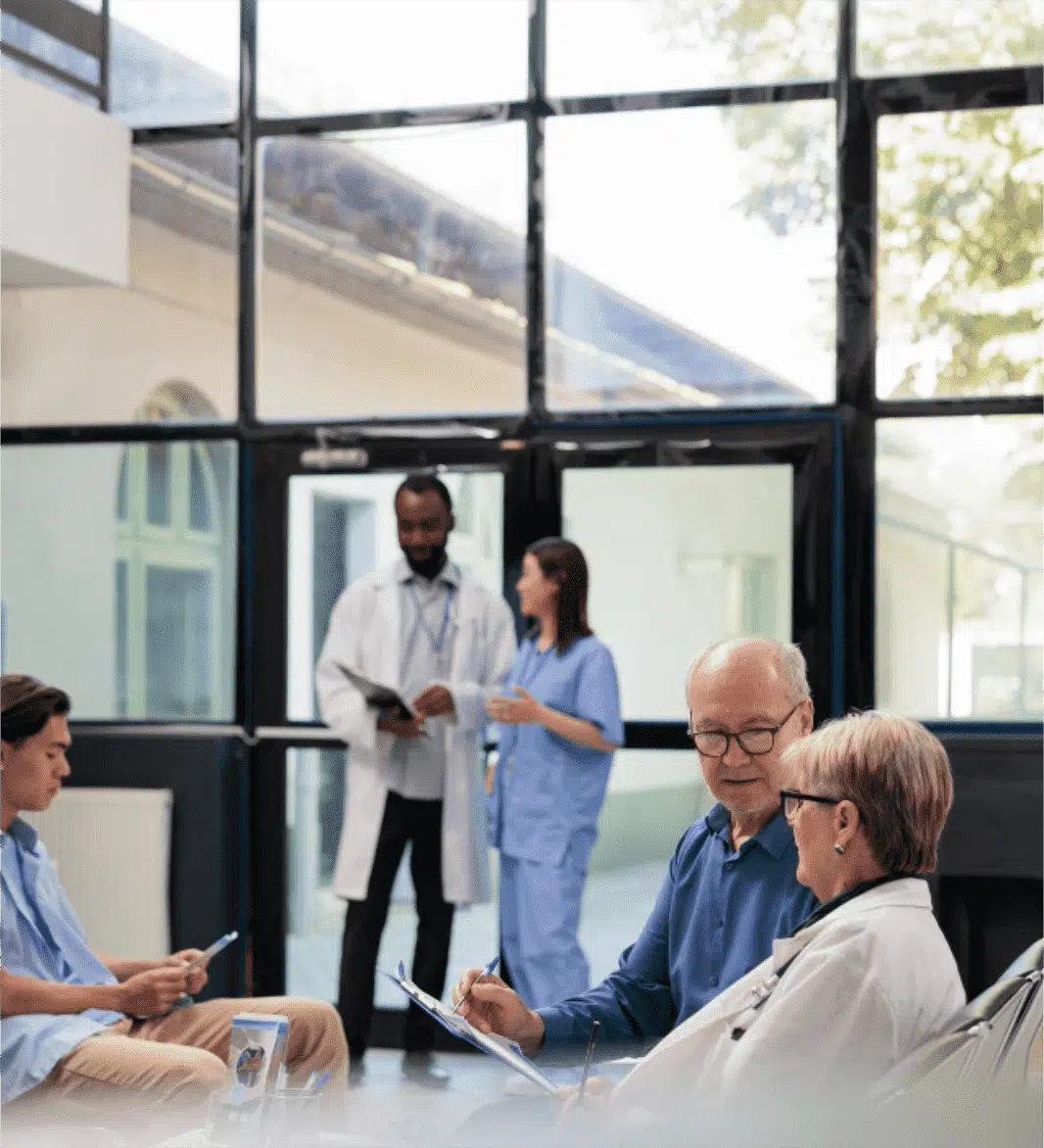 A speaker presenting to clinicians