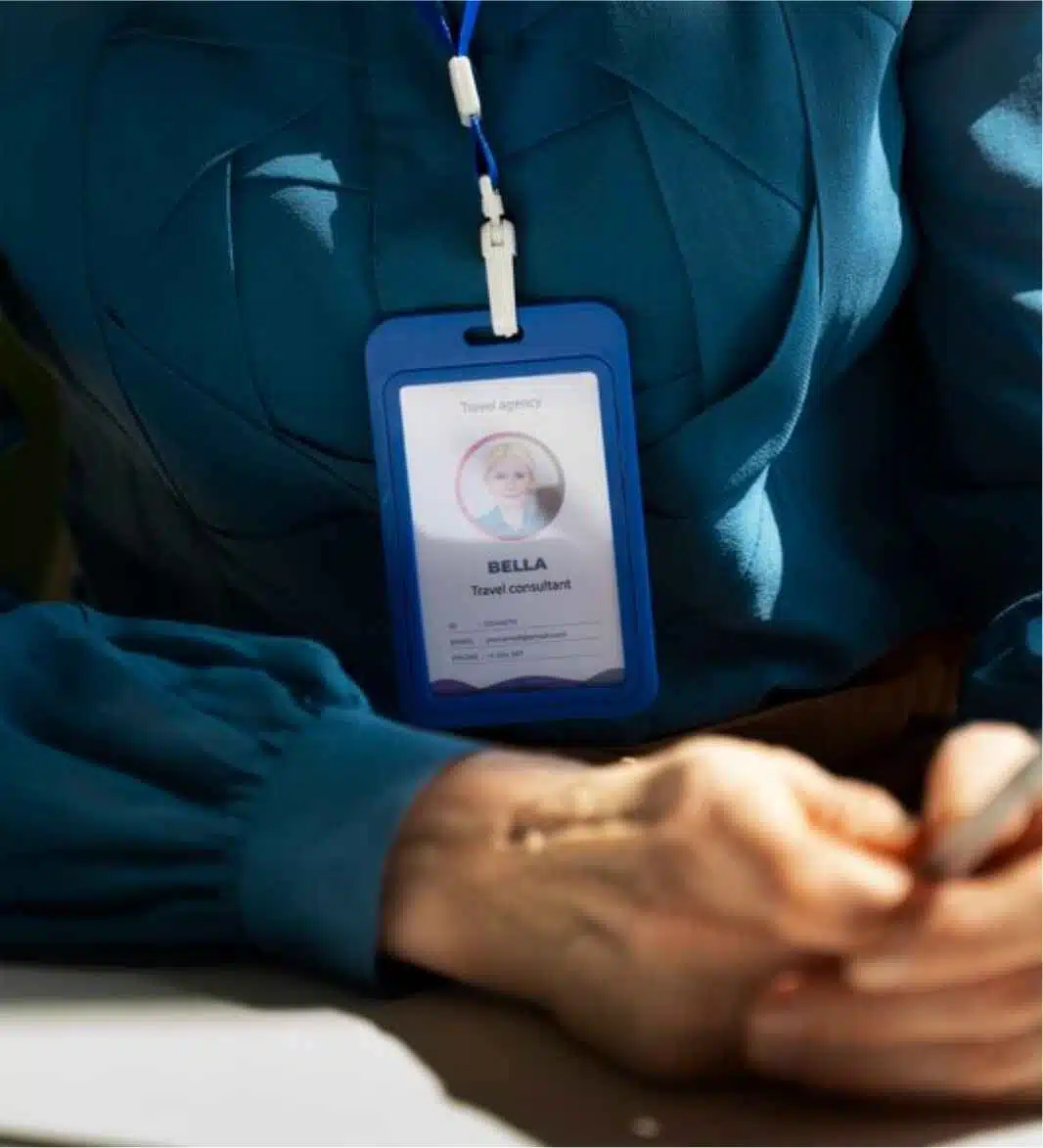 Event badges and lanyards