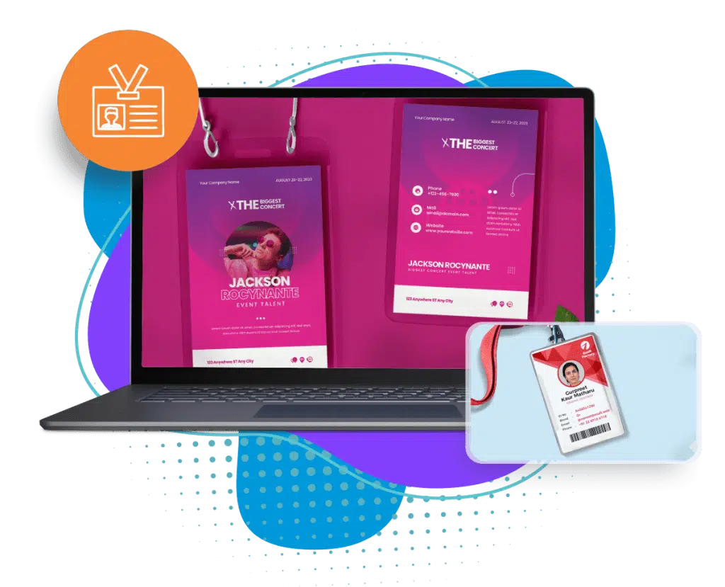 Pre Printed Color Event Badges