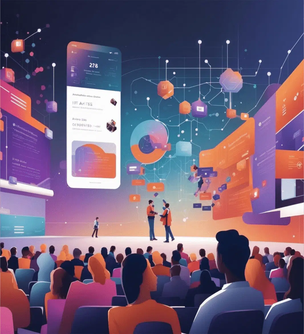 A hybrid conference in session