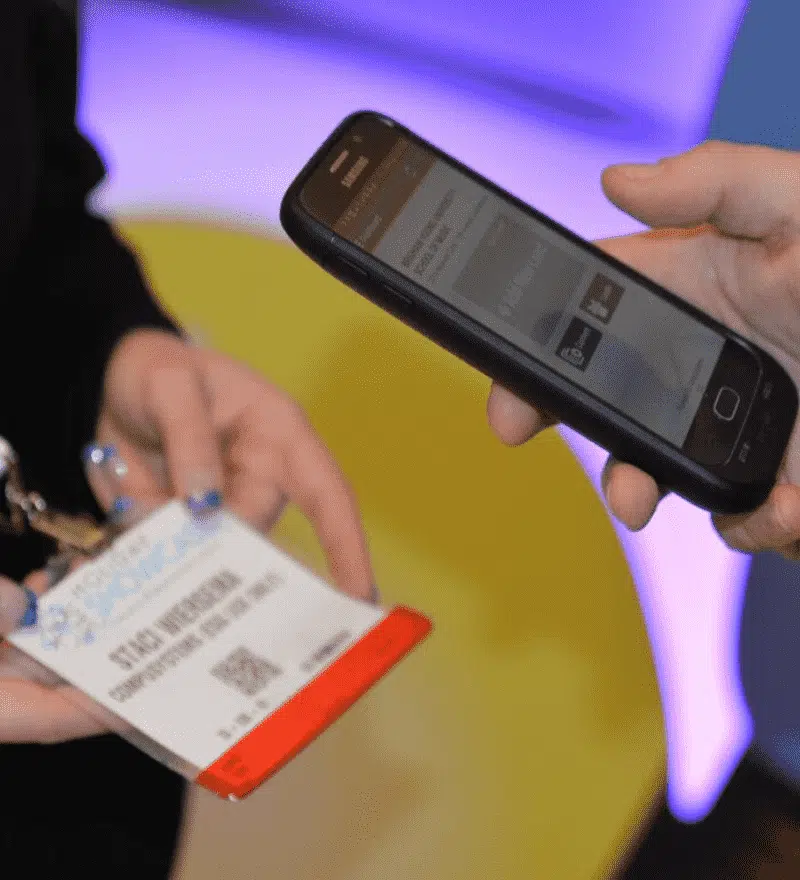 Capturing leads at a trade show