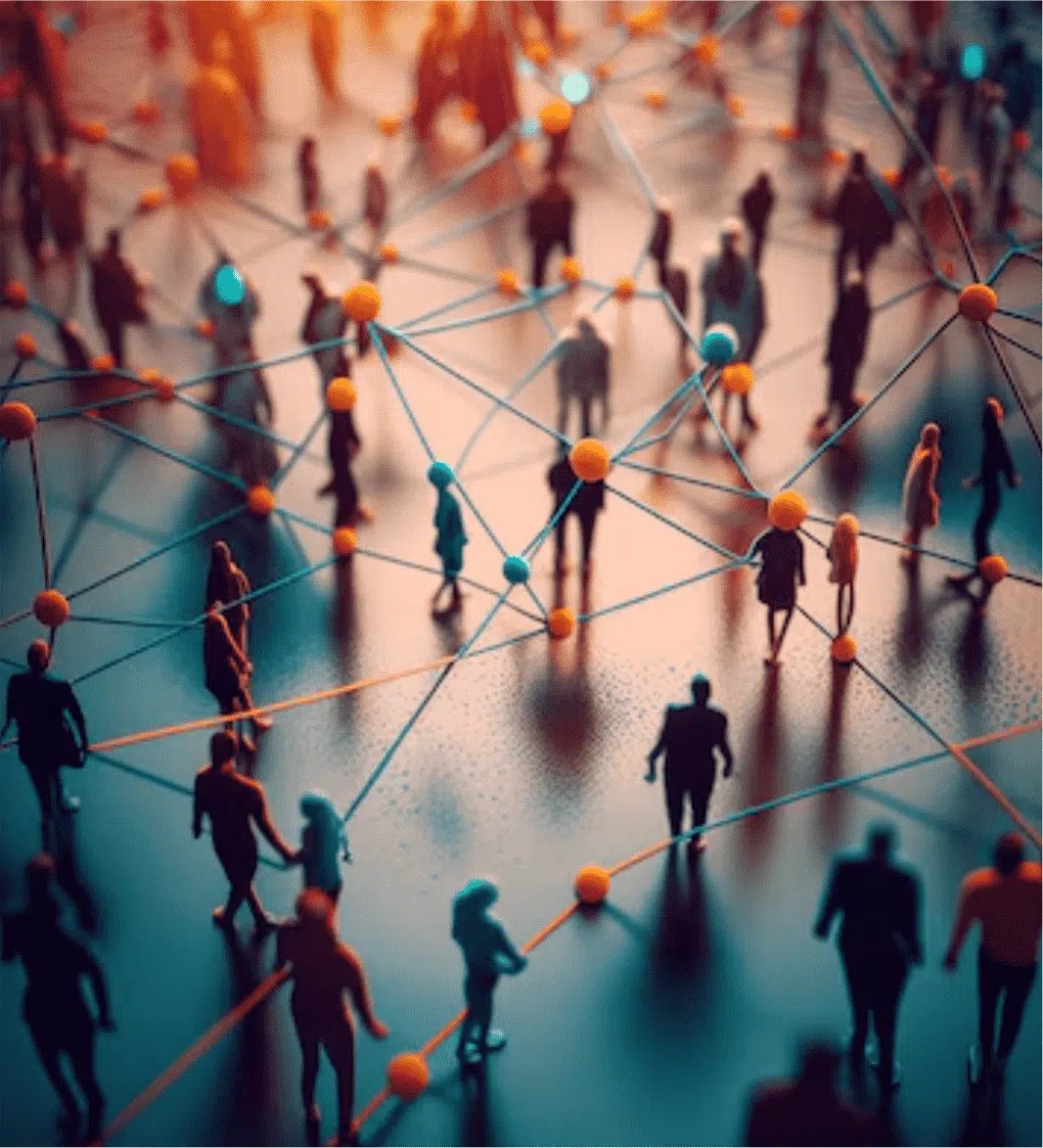 A speed networking session